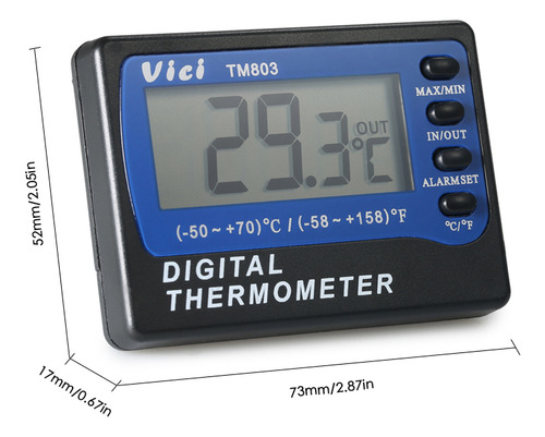 Termómetro Lcd Vici Value Display Temperatura Grado Mini