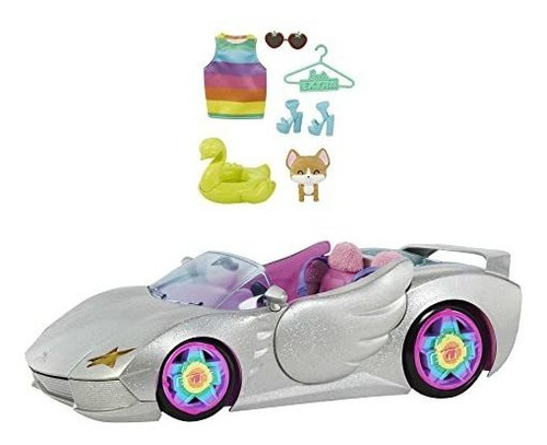 Carro De Juguete Plateado Extra Brillante Barbie Con