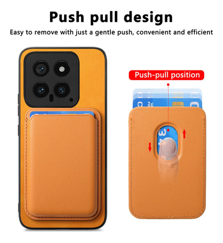 Funda Tipo Cartera De Piel Magnética Soltada 2 En 1 Para