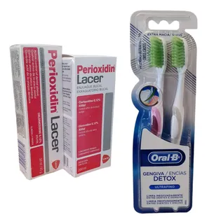 Kit Encías Sanas Perioxidin Y Oral B Tratamiento Gingivitis