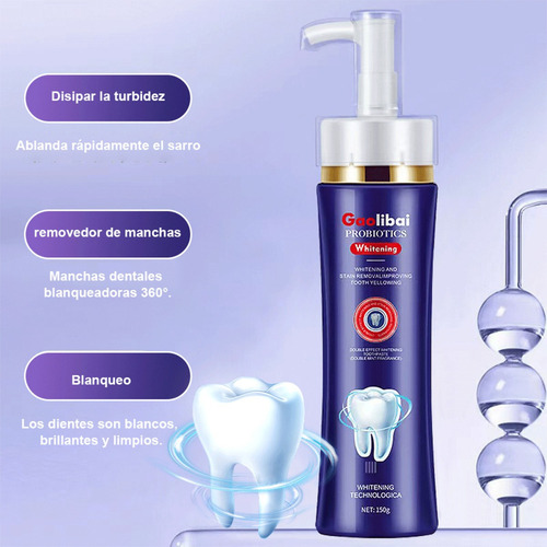 El Dentífrico Blanqueador De Doble Acción Limpia Los Dientes