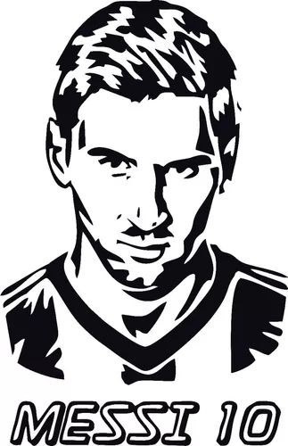 Vinilos Adhesivos Sticker Messi 60x75cms Calcomania