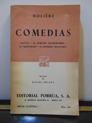 Adp Comedias Moliere / Ed Porrua 1978 Mexico