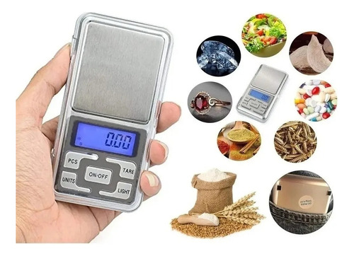 Bascula Gramera Digital De 0.01gr X 500 Gramos Blanco 500 G