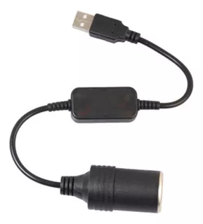 Convertidor Adaptador Cable Usb 5v A Cigarrera 12v Auto