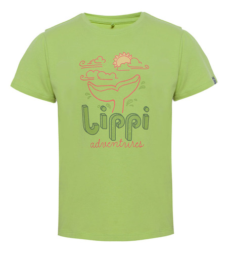 Polera Niña Splash T-shirt Verde Lippi