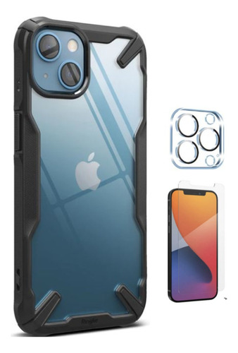 Case Funda Ringke Fusion X Para iPhone 13 + Vidrios