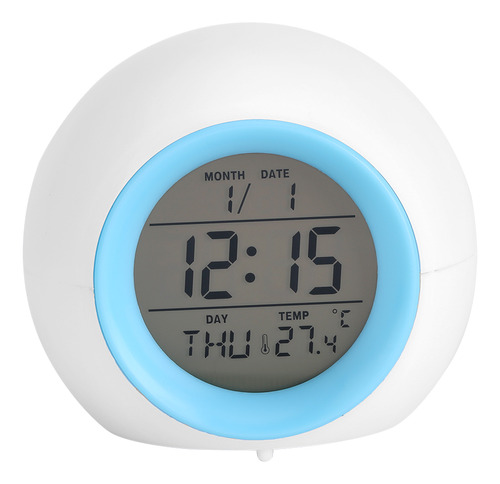 Despertador Led Con 7 Colores Que Cambian De Color, Reloj Di