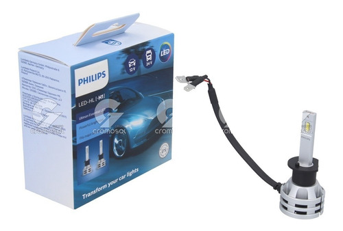 Lampara Philips H1 (11258) 12/24v 19w P14,5s Led Auto X2