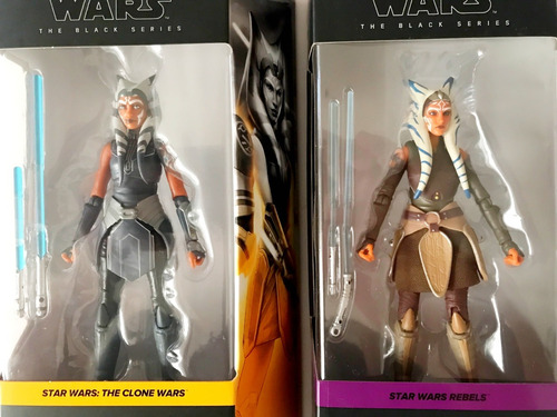 Lote De 2 Figuras Ahsoka Tano Black Series Rebels Clone Wars (Usado)