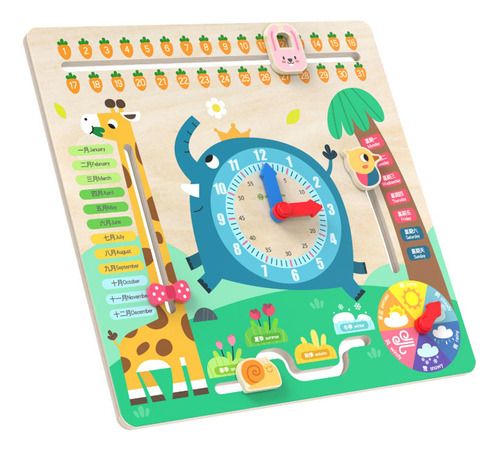 Calendario Para Niños, Reloj Didáctico, Calendario