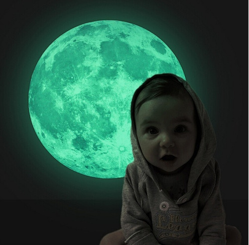 Imagem 7 de 7 de Lua Linda Grande 20cm Passeio Quarto Crianças Efeito Noturno