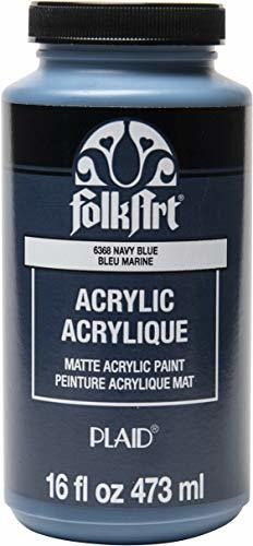 Folkart Matte Acrylic Paint In Assorted Colors, 16 Oz, Navy 
