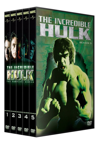 El Increible Hulk 1978 Serie Completa 1/2/3/4/5 Latino Dvd