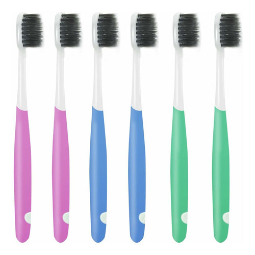 Mitbuty Cepillo De Dientes De Carbon 6 Unidades, Ultra
