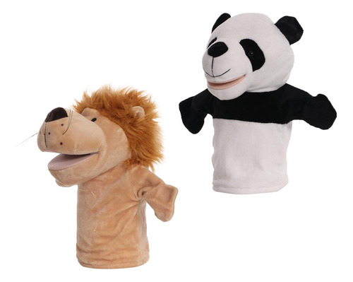 Marionetas De Peluche De Animales De Zoológico, Panda Leon