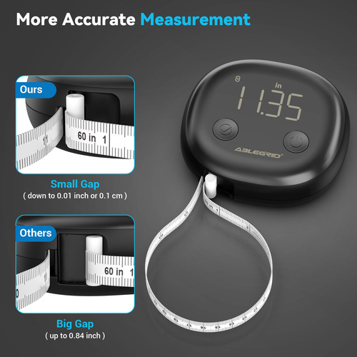 Fita Métrica Smart Body Ablegrid Recarregável Com Aplicativo
