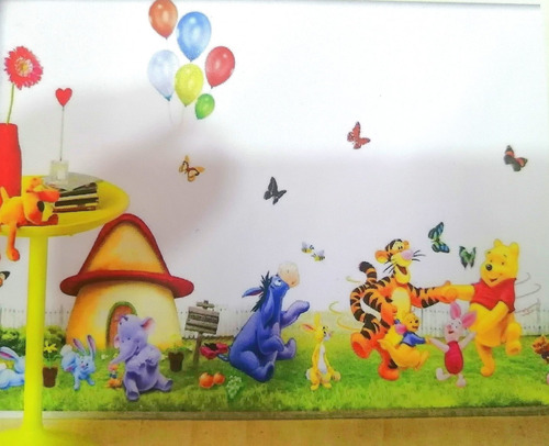 Adhesivo Decorativo Para Paredes De Winnie Pooh Infantil 