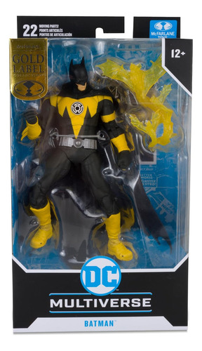 Mcfarlane Figura 7 Batman (sinestro Corps) (gold Label)