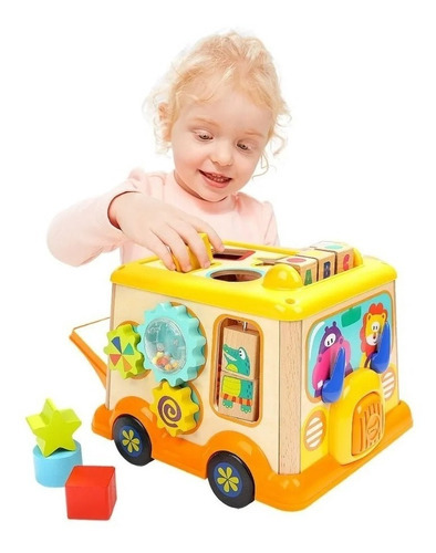 Juego Didáctico Autobús, Estimulación Cognitiva Topbright Color Multicolor