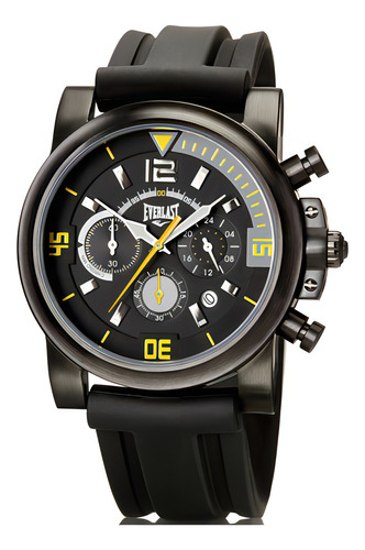 Relógio Masculino Everlast Preto A Prova D'água 50 M C