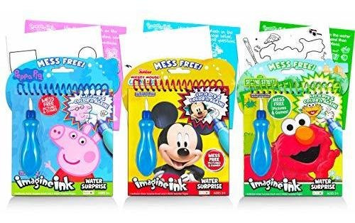 Disney Shop Paint With Water Books For Kids Bundle ~ 3 Libr