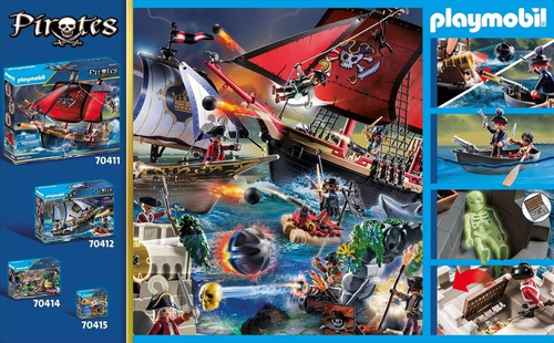 Imagen 6 de 7 de Playmobil 70413 Bastion De Los Piratas Original Intek