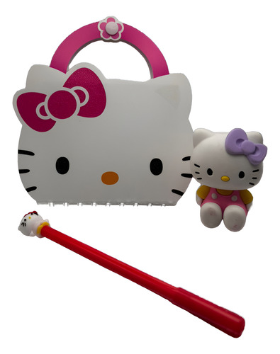 Libreta Mini Kitty 50 Hojas + Goma Hello Kitty +pluma Kitty