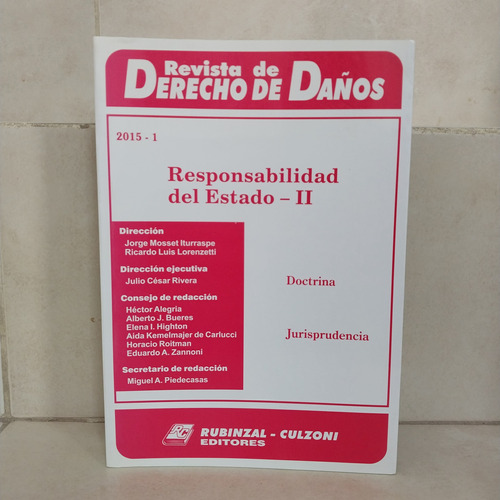 Revista Derecho Daños 2015-1: Responsabilidad Del Estado Il