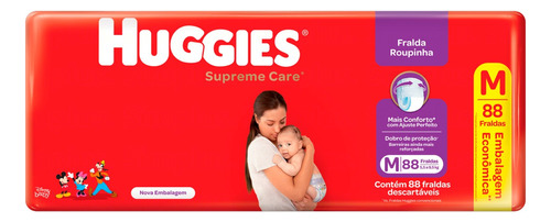 Fraldas Huggies Supreme Care Fralda Roupinha M