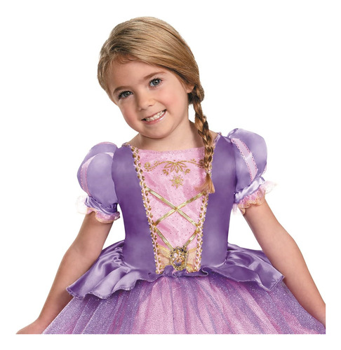 Disfraz Clásico De Rapunzel Para Niños Pequeños, Grande (4-6