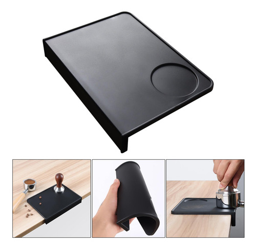 2 Alfombrilla De Silicona Suave Para Café, Borde De