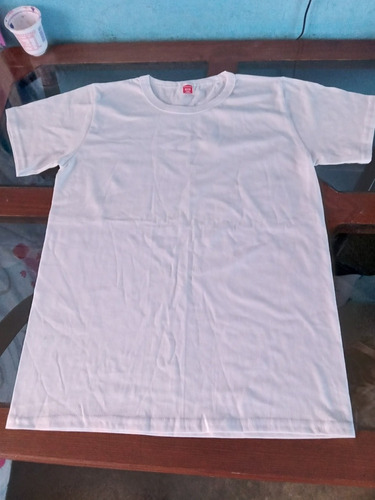 Playera Manga Corta Talla Ch Tela Chiffon 100% Algodón