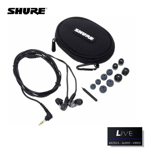 Auriculares Shure Se215-k Negros + Garantía