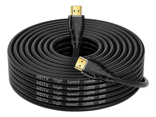 Cable Hdmi 2.0 Kanmis, 4k Alta Velocidad, 9 Metros