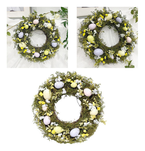 Guirnalda De Huevo De Pascua De Primavera 35cm Guirnalda