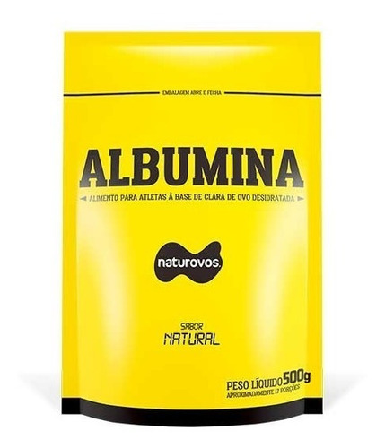 Albumina Sabor Natural 500g - Naturovos