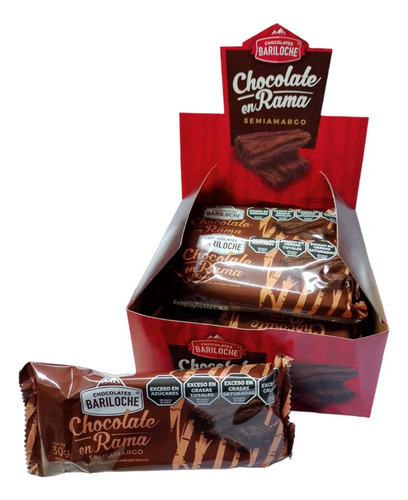 Chocolate Bariloche En Rama Semi Amargo Caja X270g - Premium