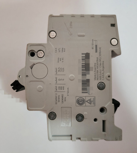 Interruptor Automatico 4p 40a Curva C 15ka 2cds274001r0404