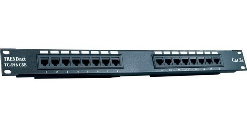 Patch Panel Trendnet Tc-p16c5e 16 Puertos Cat5/5e Unshielded