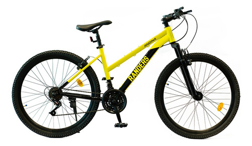 Mountain Bike R26 Dama Randers Bke-2126 21 Vel Cuadr Acero Color Amarillo y Negro Tamaño del cuadro S
