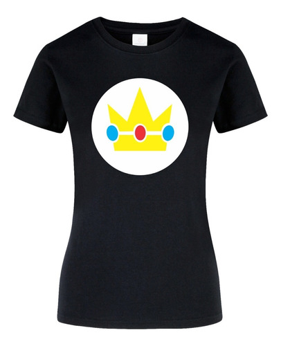 Playera Princesa Peach, Cuello Redondo 100% Algodón 