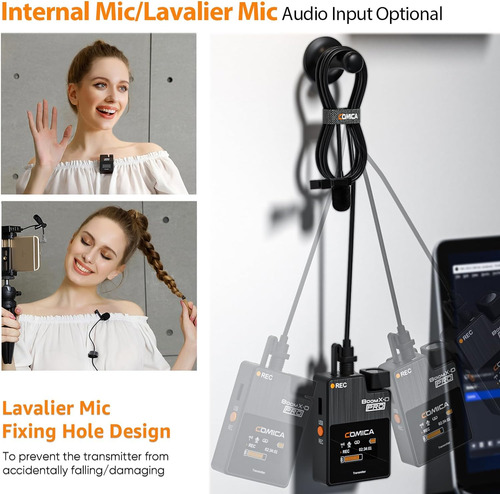 Boomx-d Pro - Sistema De Micrófono Inalámbrico Lavalier Con