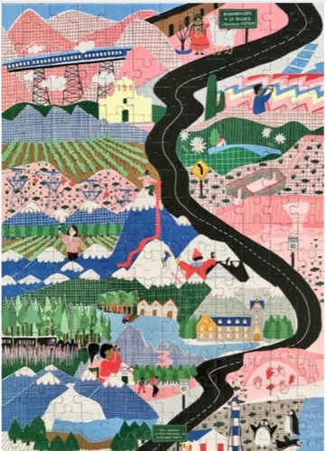 Imagen 3 de 3 de Rompecabezas Puzzle 200 Piezas Ruta 40 Novedad Stock Ya