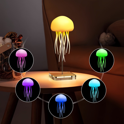Lámpara De Mesa De Color Medusa Led Con Garras De Baile