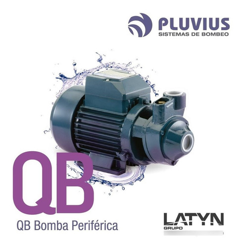 Bomba Periférica Pluvius QB60 - 220V - 50 Hz - 0.5 hp - Monofásica