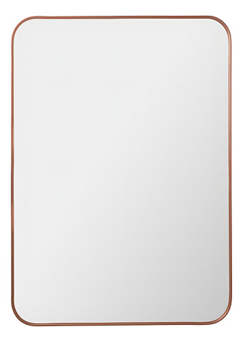 Espejo Baño 50x70 Cm Reflejar Cobre Living Rectangular Color Del Marco Bronce