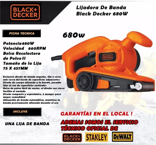 Lijadora De Banda Black Decker Madera Br318 680 Watts