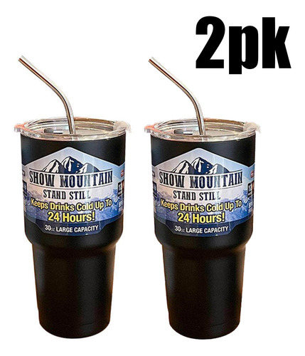 Mug Vaso Termo Para Agua Cafe 900ml Buffer Acero Inox +tapas