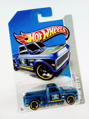 Custom '69 Chevy Pickup- Carrito Hot Wheels - Hw City